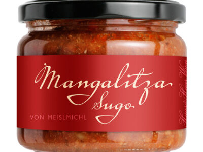 Label Design für Gourmet Sugo und Gulasch aus Österreich von Haas&Haas Porta Dextra von Michael Niederdorfer Schöngemacht